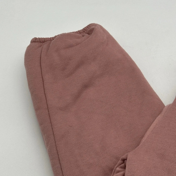 No Comment Fleece Joggers Womens Medium Blush Pink Sweatpants Outdoor Casual - Picture 2 of 8